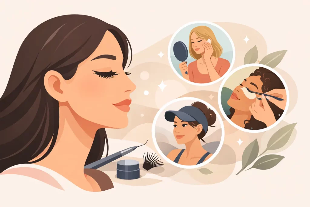 Extensions de cils effet naturel, pour qui ?