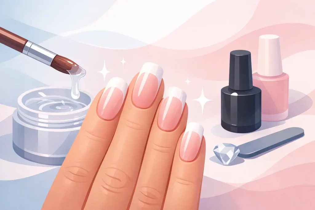 Le gel acrylique pour des ongles solides et élégants