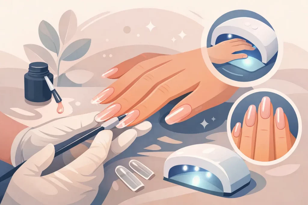 Pose Gel X pour des ongles élégants et durables