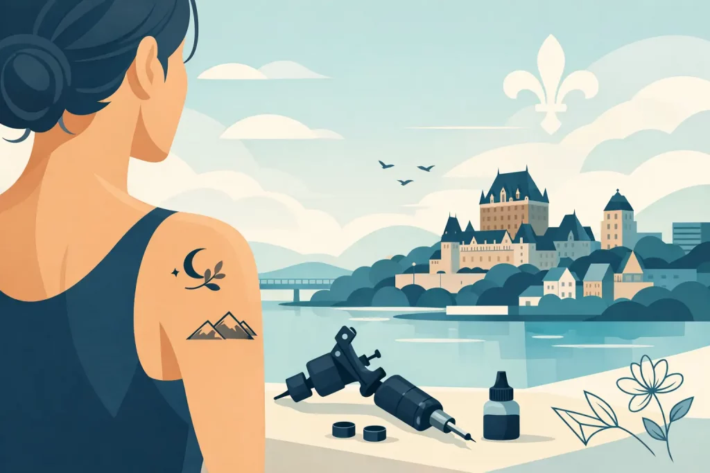 Tatouage minimaliste personnalisé à Québec